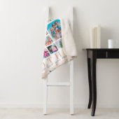 MOTHERフォトコラージュフローラ赤面ピンク シェルパブランケット (インサイチュ)