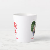 Mother 最高の Everハート写真 – ギフトパーソナライズされた カフェラテマグ (正面)