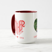 Mother 最高の Everハート写真 – ギフトパーソナライズされた マグカップ (正面左)