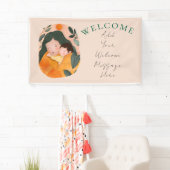 Mother and Baby Floral Watercolor Design 横断幕 (インサイチュ)