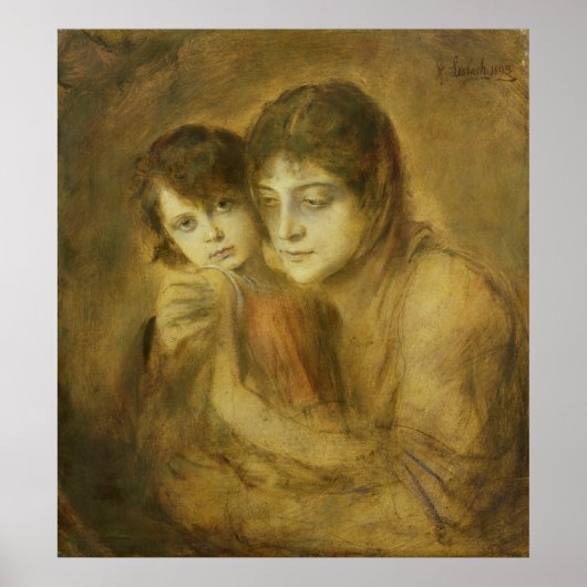 Mother and Child, 1893 ポスター (正面)