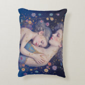 Mother and Child Art Accent Pillow アクセントクッション (裏面(縦))