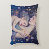 Mother and Child Art Accent Pillow アクセントクッション (正面(垂直))