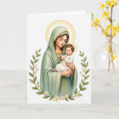 Mother And Child Blessing Card カード (黄色い花)