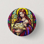Mother and Child Button 缶バッジ (正面)