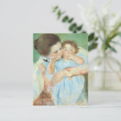 Mother and Child by Mary Cassatt,ヴィンテージファインアート ポストカード (スタンド正面)