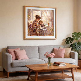 Mother and Child Impressionist Style  ポスター