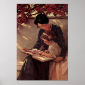Mother and Child Reading ポスター (正面)