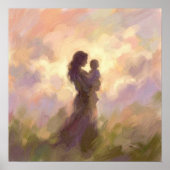 Mother and Child Wall Art Poster ポスター (正面)