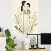 Mother and Child X ポスター (ホームオフィス)