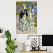 Mother and Children, La Promenade, Renoir ポスター (ホームオフィス)