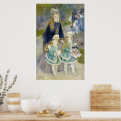 Mother and Children, La Promenade, Renoir ポスター (キッチン)