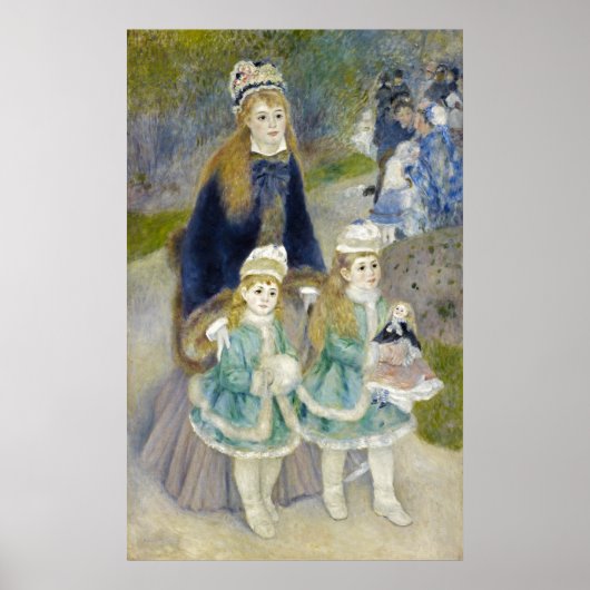 Mother and Children, La Promenade, Renoir ポスター (正面)