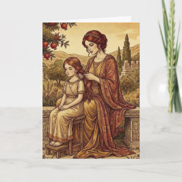 Mother and Daughter Art Greeting Card カード