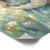 Mother And Daughter Hug Art Print Poster ポスター (角)