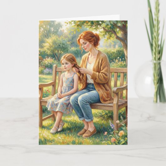 Mother and Daughter Mothers Day Card  カード (正面)