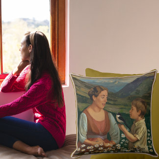 Mother and Son Tranquil Magical Moments クッション