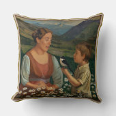 Mother and Son Tranquil Magical Moments クッション (正面)