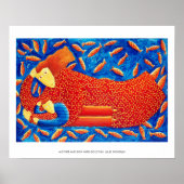 Mother And Son With Goldfish Modern Art Print ポスター (正面)