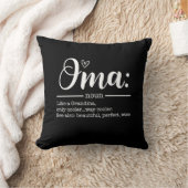Mother Art Cute Oma Definition Birthday クッション (ブランケット)