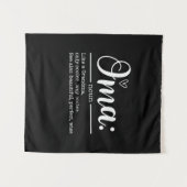 Mother Art Cute Oma Definition Birthday タペストリー (正面(横))