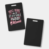 Mother Art | Most Important Call Me Mom Birthday バッジ (正面＆裏面)