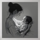 Mother & Baby artwork ポスター (正面)