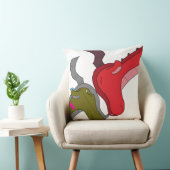 Mother & Baby Dragon + Raised Eyebrow Mood クッション (椅子)