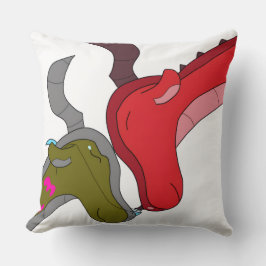 Mother & Baby Dragon + Raised Eyebrow Mood クッション