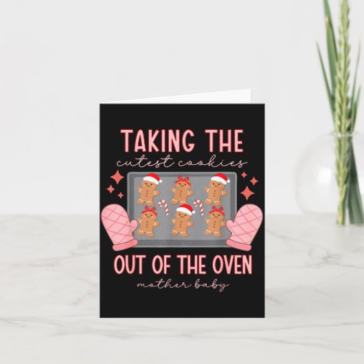 Mother Baby Nurse Christmas Mbu Stpartum Nurse Xma カード (正面)