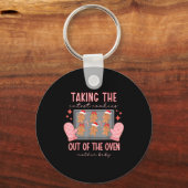 Mother Baby Nurse Christmas Mbu Stpartum Nurse Xma キーホルダー (正面)