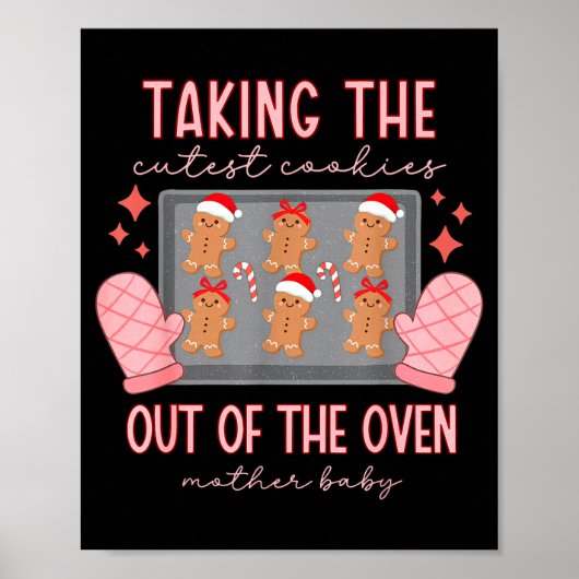 Mother Baby Nurse Christmas Mbu Stpartum Nurse Xma ポスター (正面)