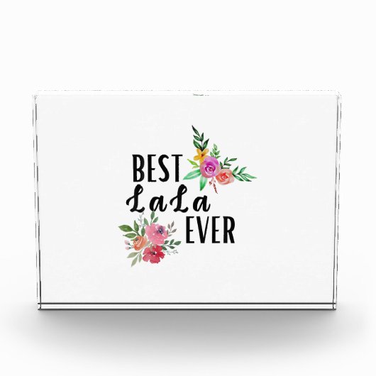 Mother Best Lala Ever Birthday フォトブロック (正面)