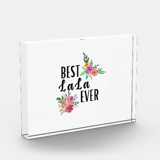 Mother Best Lala Ever Birthday フォトブロック (左)
