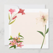  Mother Birthday card with flower カード (裏面)
