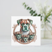 Mother Boxer And Her 3 Pups 招待状 (スタンド正面)