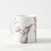 Mother Bunny Love Mug | かわいいKind Onesスタイル コーヒーマグカップ (正面左)