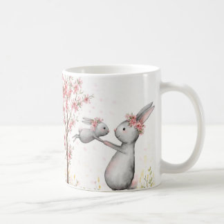 Mother Bunny Love Mug | かわいいKind Onesスタイル コーヒーマグカップ