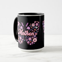 Mother Butterfly Floral Coffee Mug | Cute Mom Gift
