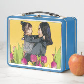 Mother & Child Love Illustration Metal Lunchbox メタルランチボックス (インサイチュ)