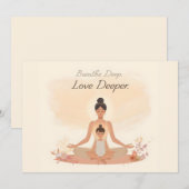 Mother & Child Meditation Serenity Art シーズンカード (正面/裏面)