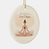 Mother & Child Meditation Serenity Art セラミックオーナメント (右)