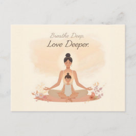 Mother & Child Meditation Serenity Art ポストカード