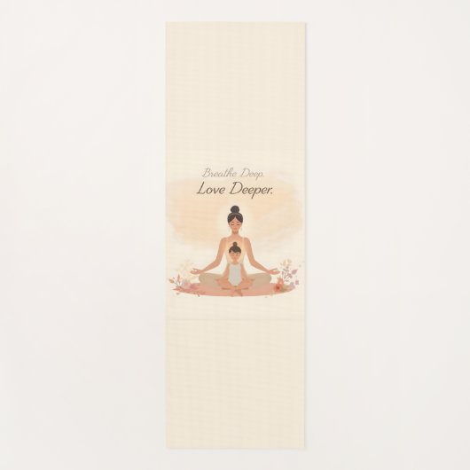 Mother & Child Meditation Serenity Art ヨガマット (正面)