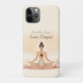Mother & Child Meditation Serenity Art Case-Mate iPhoneケース (裏)