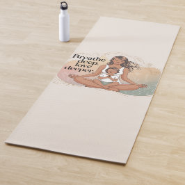 Mother Child Mindfulness Meditation Art ヨガマット