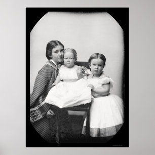 Mother & Children, Gertrude Hubbard Daguerreotype ポスター