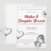 Mother Daughter Brunch Invitation (正面/裏面)
