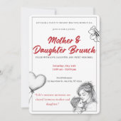 Mother Daughter Brunch Invitation (正面)
