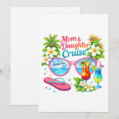 Mother Daughter Cruise Tropical Vacation 招待状 (正面/裏面)